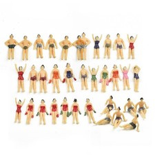 40pcs 1:75 Ho Scala Nuoto Statuette Vicino Al Mare Visitatori People Qualità