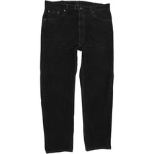 Levi's 505 Made in USA  Herren Schwarz Straight Regular  Jeans W40 L30 (74508)