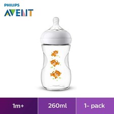 Image of Philips Avent Natural SCF627/20 Baby bottle 260 ml with teat for slow flow 1 m+