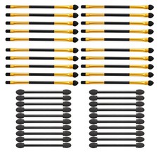 40 PCS Eyeshadow Applicator Sponge Blending Concealer Brush Dual End Smudge