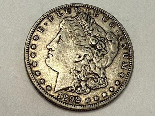 1892-O Morgan U.S. silver dollar. VF. #rd1