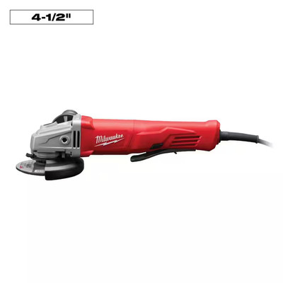 11 Amp Corded 4-1/2 In. Small Angle Grinder with No-Lock Paddle