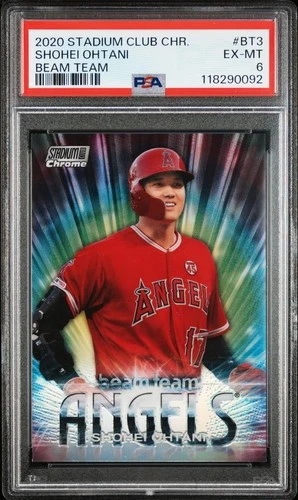 2020 Stadium Club Chrome SHOHEI OHTANI Beam Team Insert #BT3  PSA 6  POP 1!