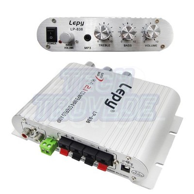 Lepy Lepai LP-838 12V Super Bass Hi-Fi 2.1 3 Kanal Stereo Amplifier AMP PC  ASS