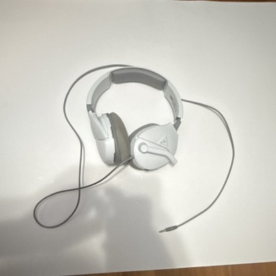 Turtle Beach White Over-Ear Gaming Headset 3.5mm Jack Boom Mic Double Earpieces