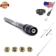 GRA-RH795 BNC Scanner Antenna 7.6"-45.2" Wideband 70-1000MHz Brass Connector