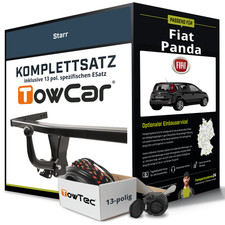 Anhängerkupplung starr für FIAT Panda +E-Satz NEU ABE PKW