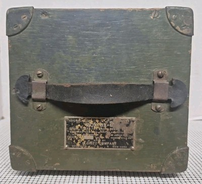 Vintage WWII Signal Corps BX-8 Radio Tube Box SN 1399 Order #20468