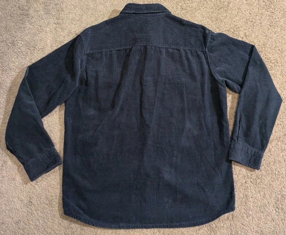 Camisa de Pana Uniqlo Abotonada Tareas de Trabajo Camisa Sobrecamisa Algodón Para Hombre Med Foto 2 de 4