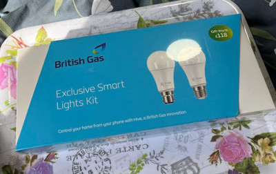 British Gas Exclusive Smart Lights Kit Neu Versiegelt in Box Bienenstock Wert £118