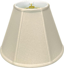 Royal Designs Deep Empire Lamp Shade, Linen Beige, 6 x 12 x 9.25