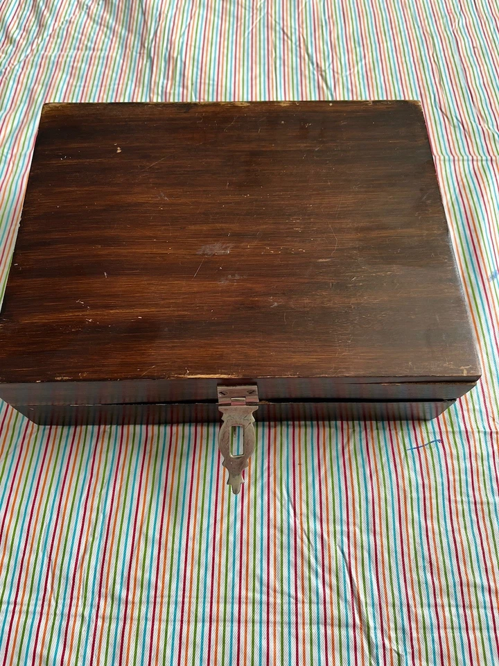 Juego de manillar de madera de acero inoxidable MCM vajilla de colección 4 utensilios caja mixología Foto 3 de 4