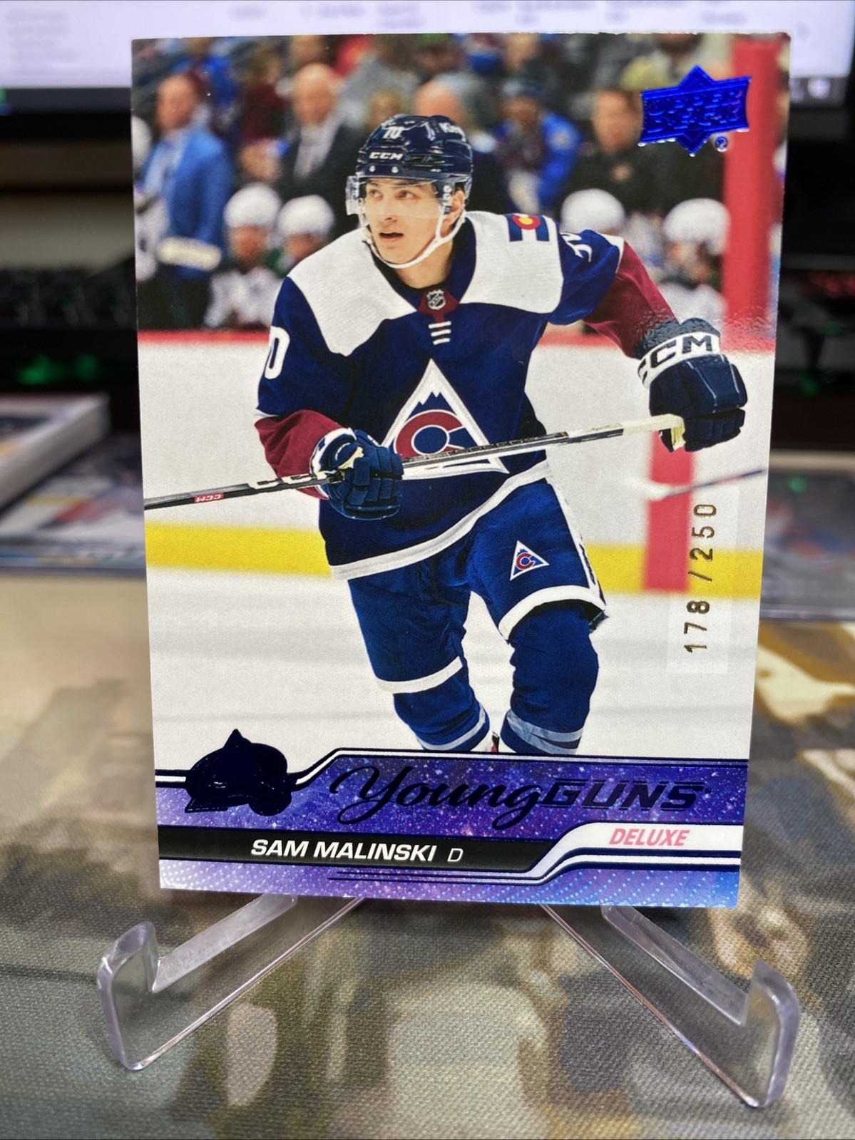 2023-24 Upper deck Extended Young Guns Deluxe #716 Sam Malinski! #178/250
