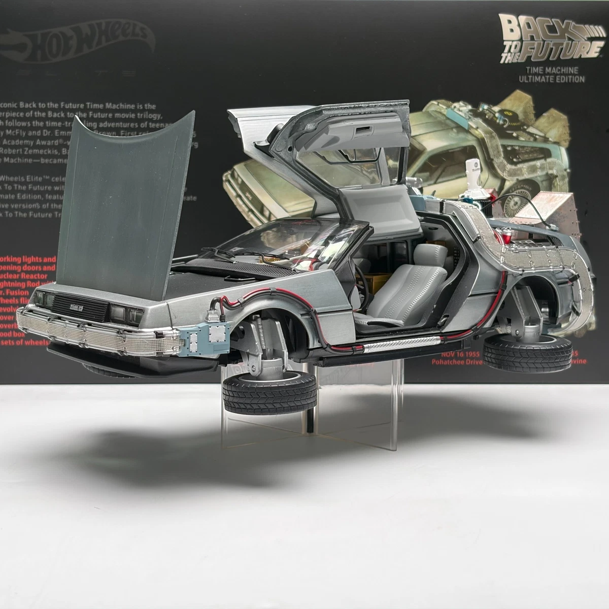 Hot Wheels Back to the Future 1:18 Scale Diecast & Toy Vehicles