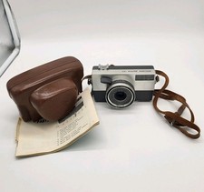 Ricoh Auto 35 Camera with Riken 40mm Lens w/ Leather Case 1960s Retro Untested