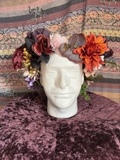 Handmade Artificial Flower Crown - Perfect for Weddings and Renaissance Fairs