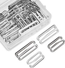 40 Pieces Bra Hooks Bulk Metal Swimsuit Bra Hooks Bikini Clasp Bathing Suit Cli