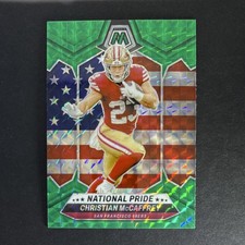 2024 Panini Mosaic - Christian McCaffrey #256 National Pride Green Mosaic Prizm