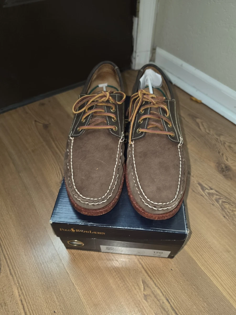 Ralph Lauren Leather Upper Brown Casual Shoes for Men for  display picture 2