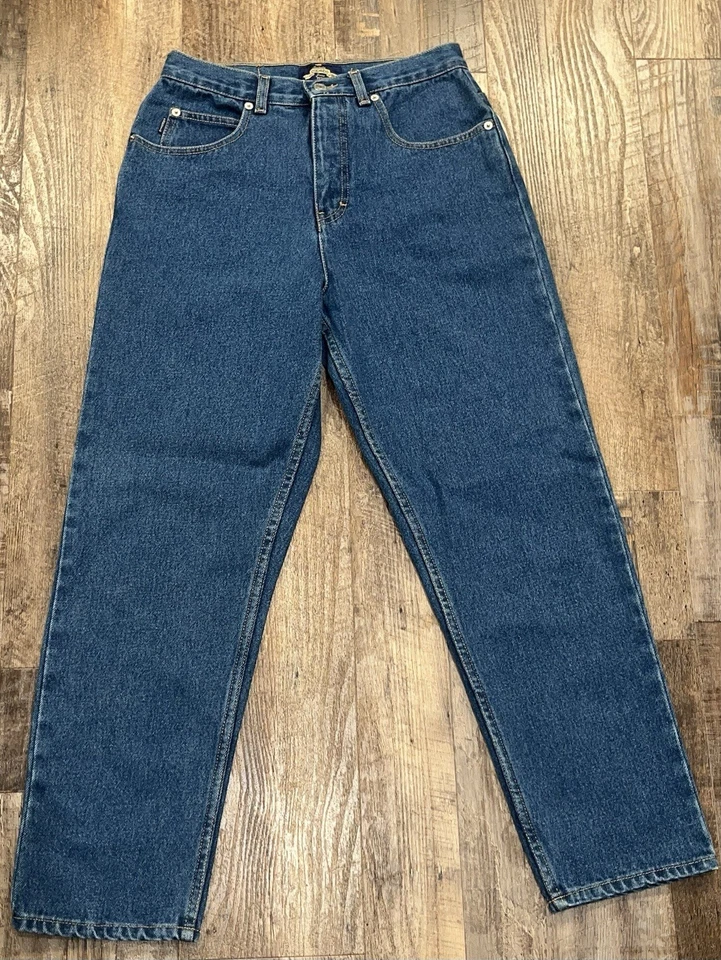 Pantalones de mezclilla rectos con botones de bolsillo de algodón pequeños Capezio para mujer talla 6S nuevos con etiquetas Foto 2 de 4