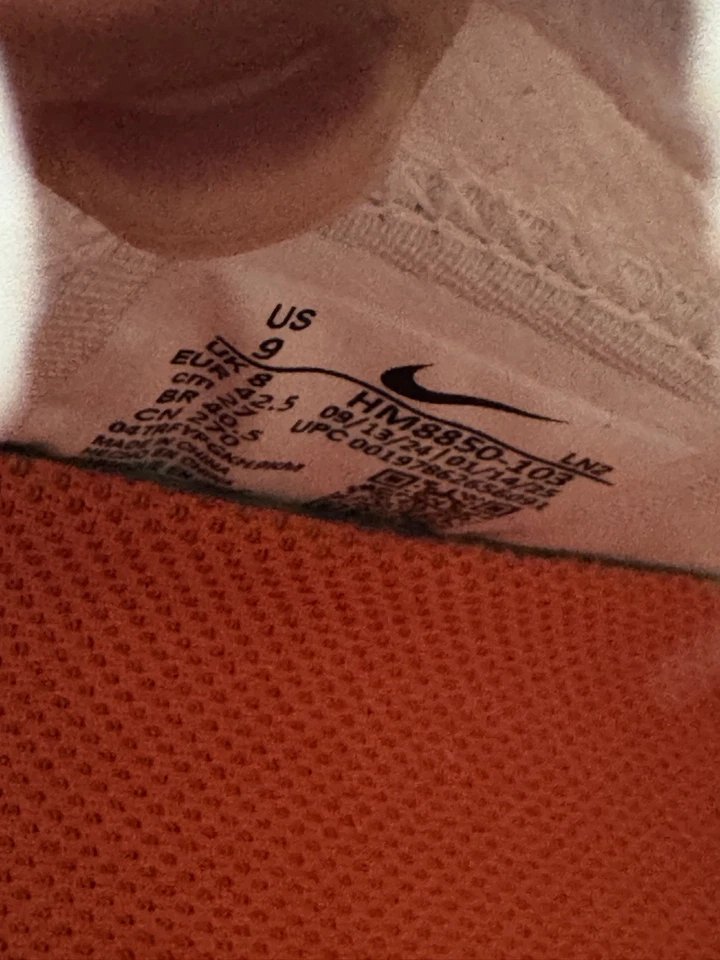 Men Nike Air Zoom Vapor Pro 1 Orange White Football Cleats HM8850-103 Size 9 - Image 4 of 4