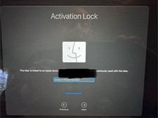 Apple MacBook Pro Model A1989 Locked, Hardware Issues For Parts Only.