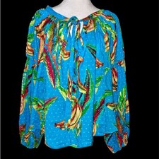 FARM Rio Banana Sky Tunic Shirt Large