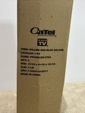 Ontel Pillow Pad Multi-Angle Soft Tablet Stand, Blue Brand New