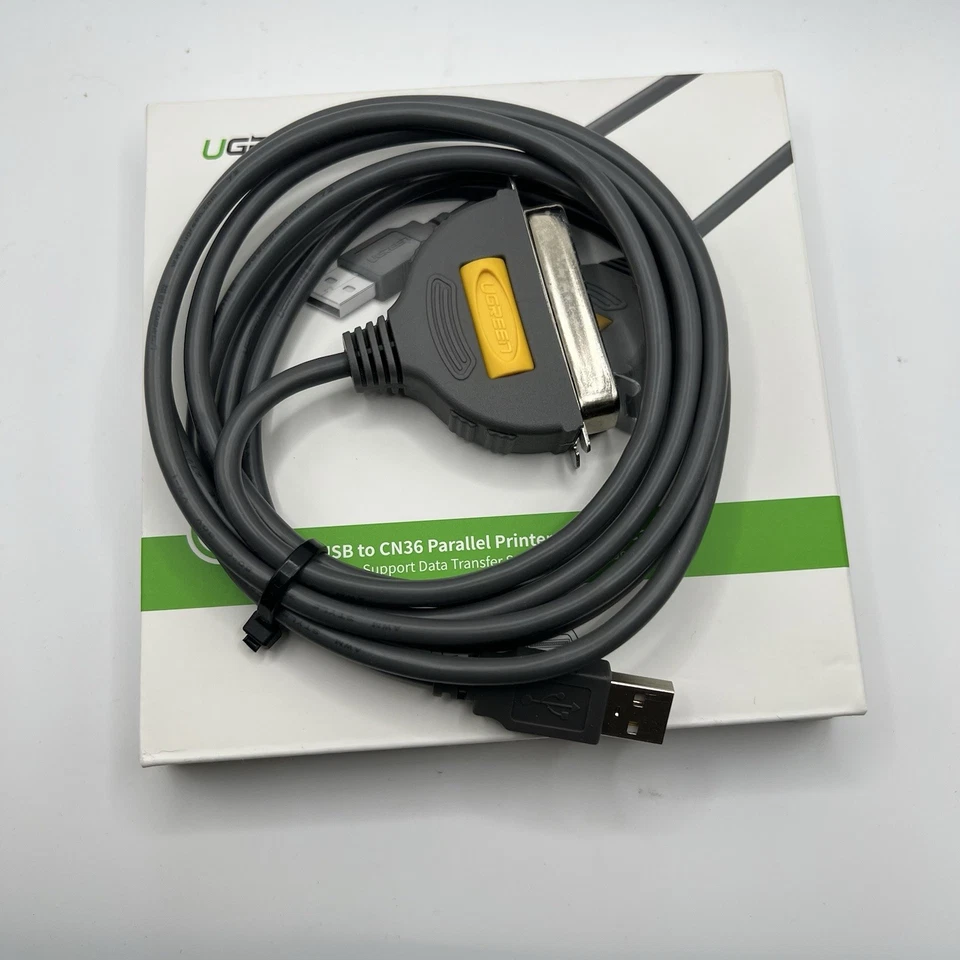 USB 2.0 to CN36 Parallel Printer Adapter Cable 10 Ft, New - Image 3 of 3