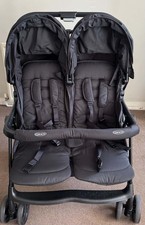 Graco DUBLDUO Twin Double Buggy Stroller Pushchair USED ONCE Black