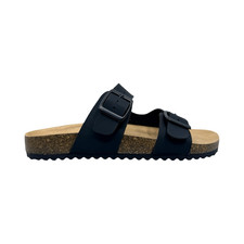 Cat Jack Kids Drew Footbed Sandals Size 13 Black Double Adjustable Straps