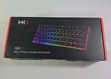 NEW HK Gaming GK61 60 Optical Gaming Keyboard Multicolor Backlit Gaming Edition