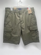 Levi's Men's Green Carrier Cargo Shorts Relaxed Fit Knee Length 32