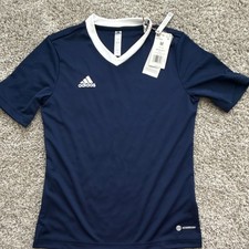 Brand New adidas Youth Soccer Jersey Navy Blue Size M