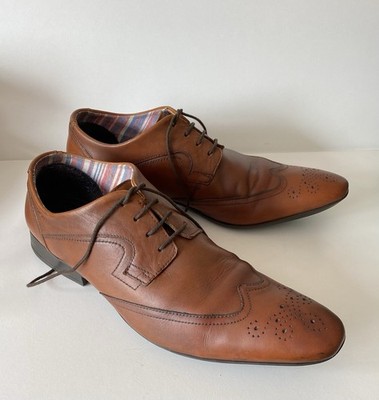 Herren Clarks, Glint Street, hellbraune Leder Brogue Schuhe. Größe UK 9. G.Boxed