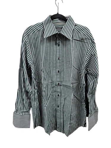 Chemise habillée homme Gucci col rayé double manchette boutonnée taille 46/18