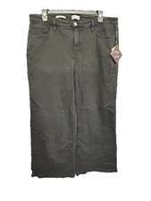 Ava  Viv Womens Plus Size Black Wide-Leg Relaxed Fit Stretch Jeans Size 18R NWT