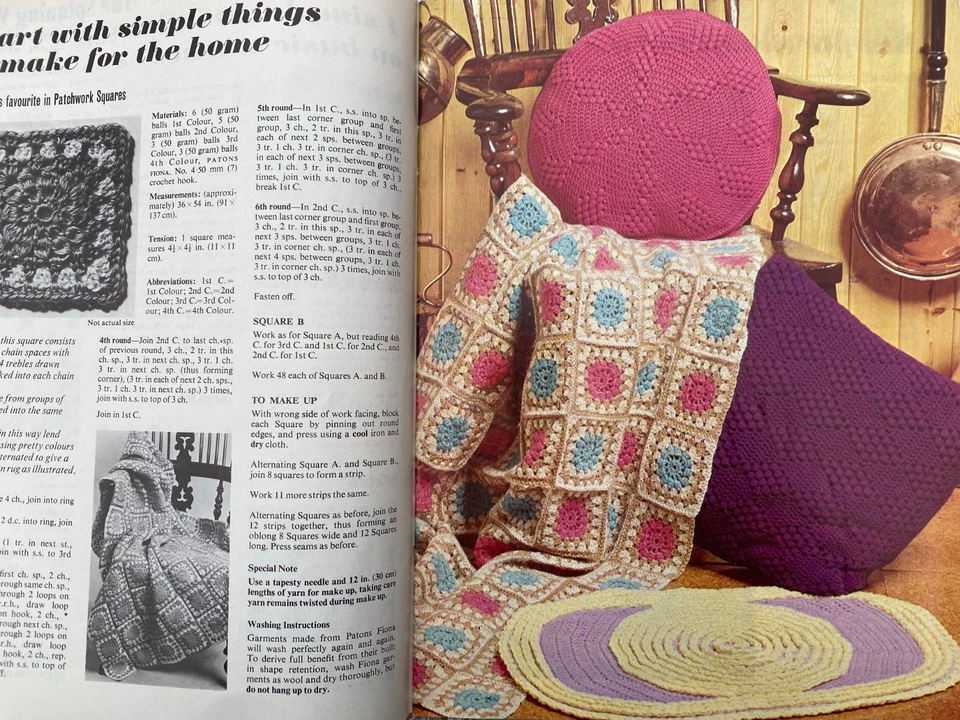 Patons Book No. 179 2nd Steps in Crochet Patterns for Baby, Ladies, Home Decor - Image 3 of 4