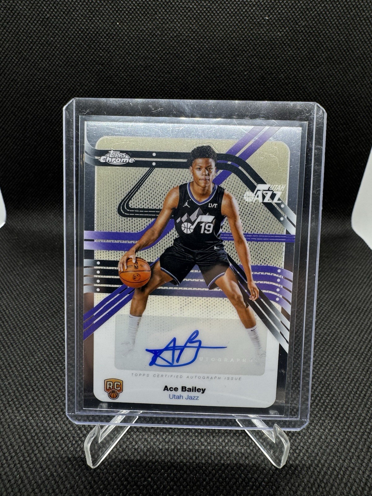 2025-26 Topps Chrome Ace Bailey Next Stop Signatures Auto RC #ns-ab