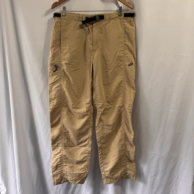 Patagonia Gi II Belted Quick Dry Pants Large Tan Hiking Camping Outdoors Nylon