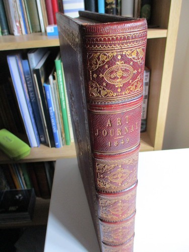 THE ART JOURNAL 1849 VOLUME XI Very Fine Leather Binding FINE ENGRAVINGS Gilt - Picture 3 of 24