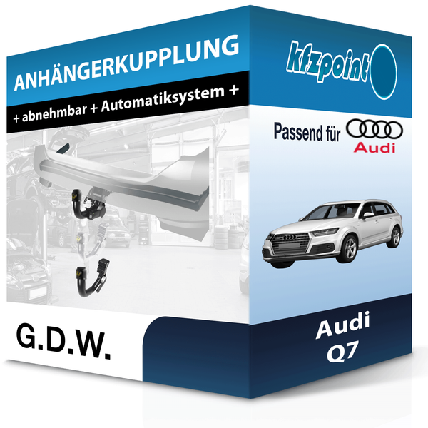 G.D.W. AnhäNgekupplung Abnehmbar Passend für Audi Q7 03.2006-01.2016 Neu-image