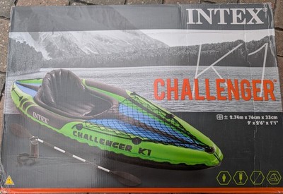 Intex Challenger K1 Kajak Schlauchboot  Set aufblasbar