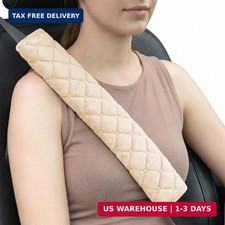 Soft Auto Seat Belt Pads Extra Long 13.7in, Seatbelt Shoulder Cover, 2 Piece Set