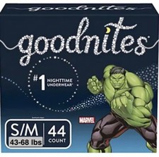 Goodnites Bedwetting Underwear for Boys, Small/Medium 43-68 lb., 44 Ct Packaging