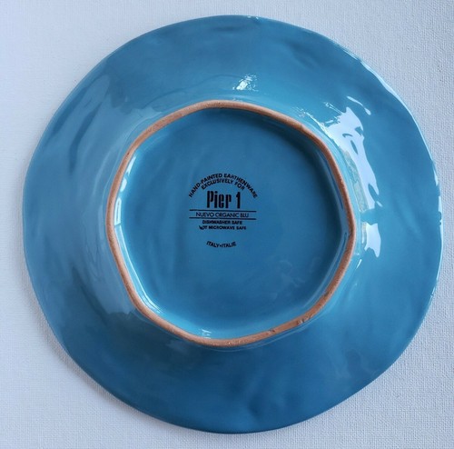 Pier 1 Nuevo Bio Blau Blau 9" Salat/Mittagessen Teller ITALIEN Stck 1 - Bild 4 von 4