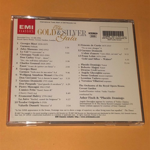 Gold und Silber Gala Placido Domingo Royal Opera CD Roberto Alagna Dwayne Croft - Bild 4 von 5