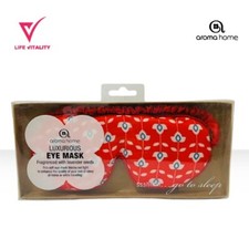 Aroma Home Luxurious Plain eye mask - Red Abstract