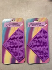 Silicone Makeup Brush Cleaner Mat - Decorative - Wash Brushes - Diamond Shape 2