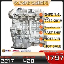 Long block Engine Assembly For 12-19 Hyundai Accent Kia Veloster G4FD 1.6L GAS